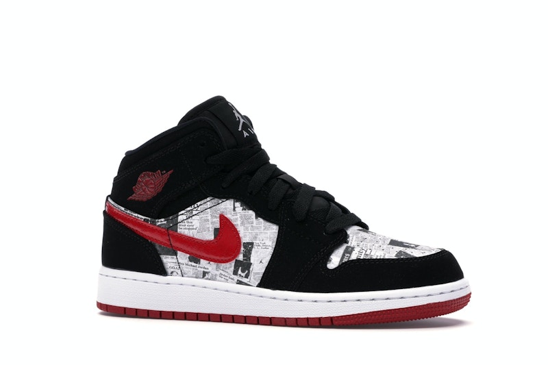 air jordan 1 newspaper print