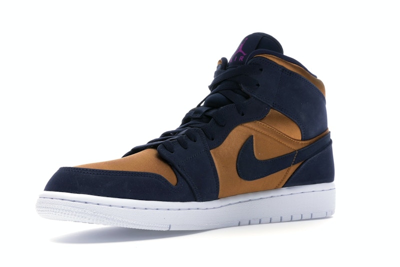 Jordan 1 mid obsidian desert ochre clearance
