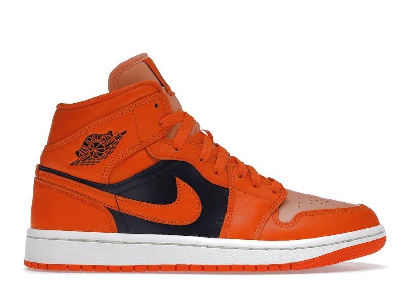 Jordan 1 Mid SE Rush Orange Crimson Bliss (Women's)