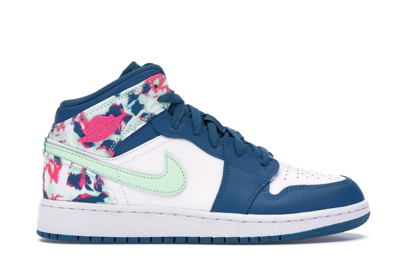 Jordan 1 Mid Paint Stroke GS Kids 555112 300 US