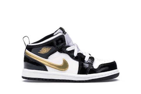 Jordan Mid Vernice Nero Bianco Oro (TD) BQ6933-007 IT