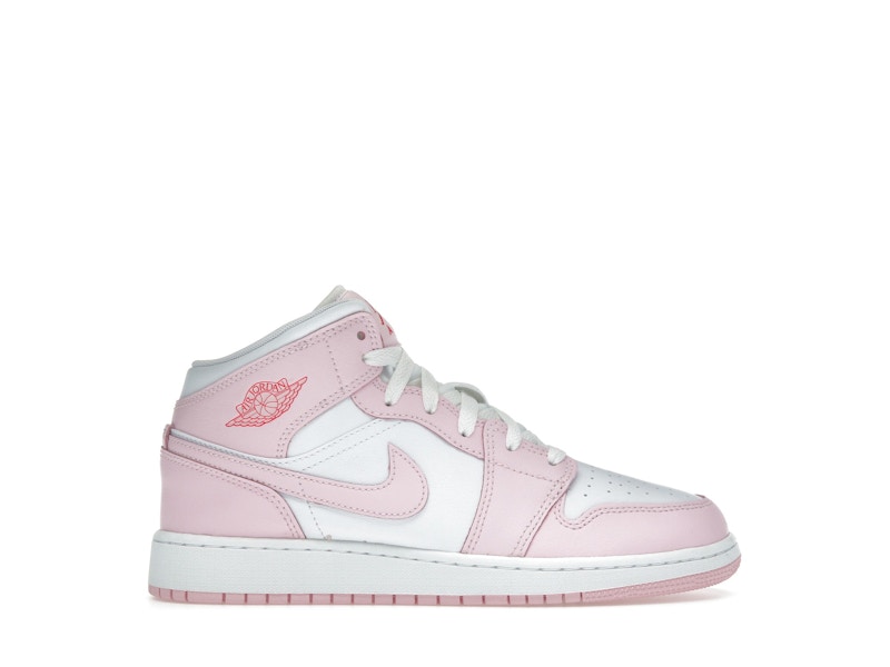 Jordan 1 Mid Pink Foam Fire Red (GS) - DQ8423-608 - US