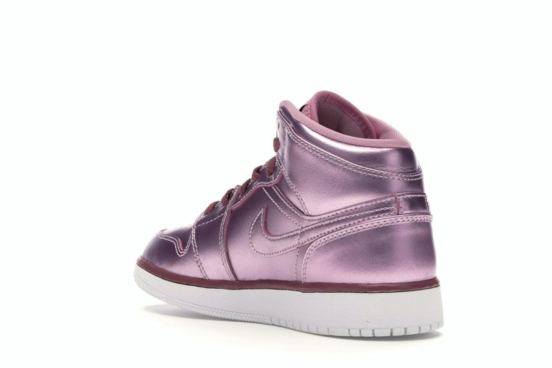 Jordan 1 Mid Pink Rise (GS) - 360° view 24