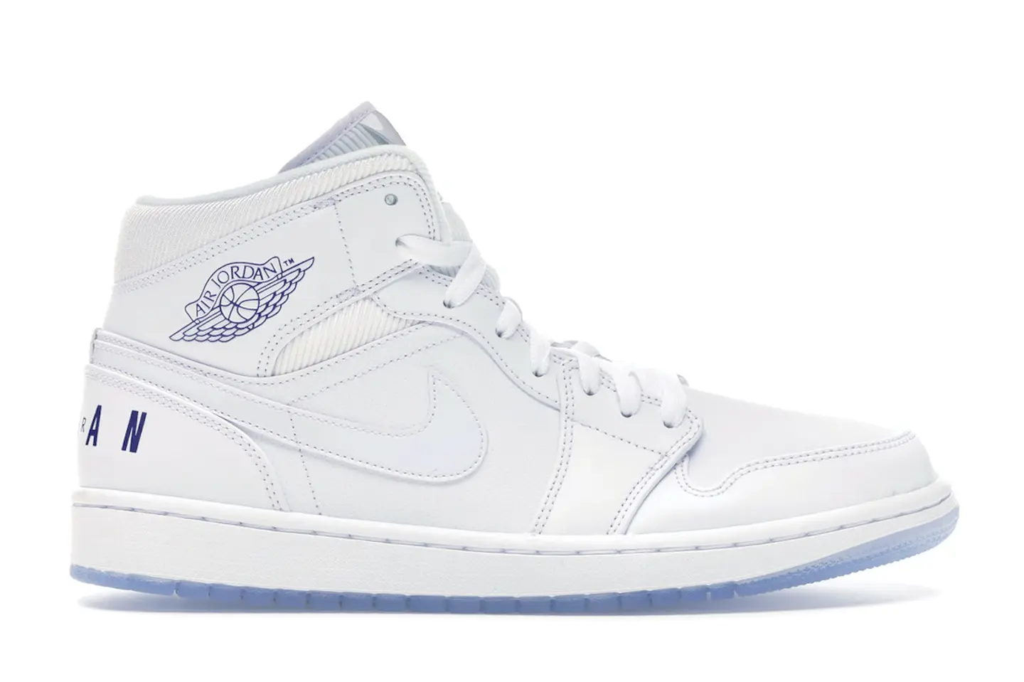 Jordan 1 Mid Pure White Men's - BQ6578-100 - US