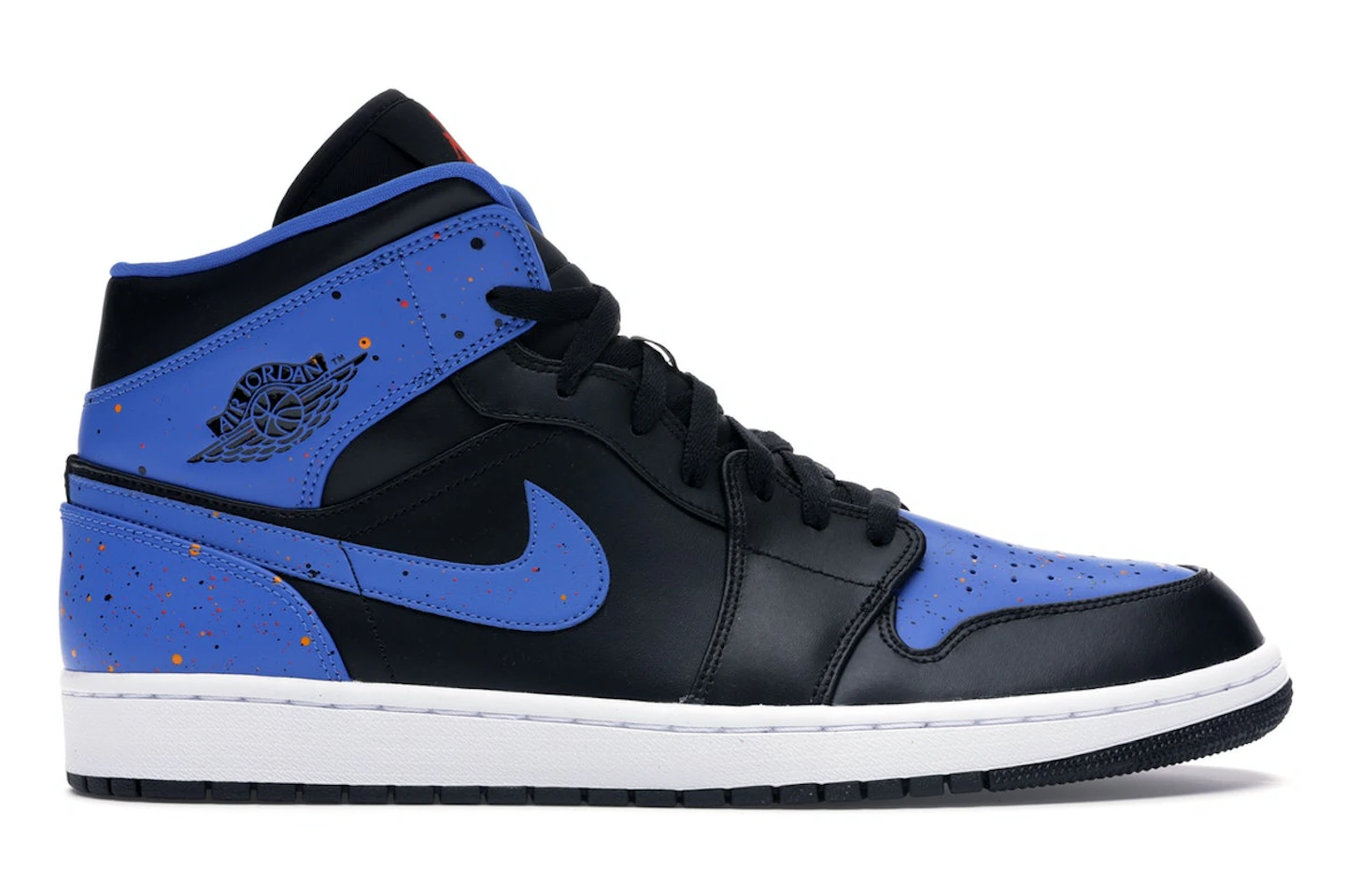 Jordan 1 Mid Royal Paint Splatter - 554724-048