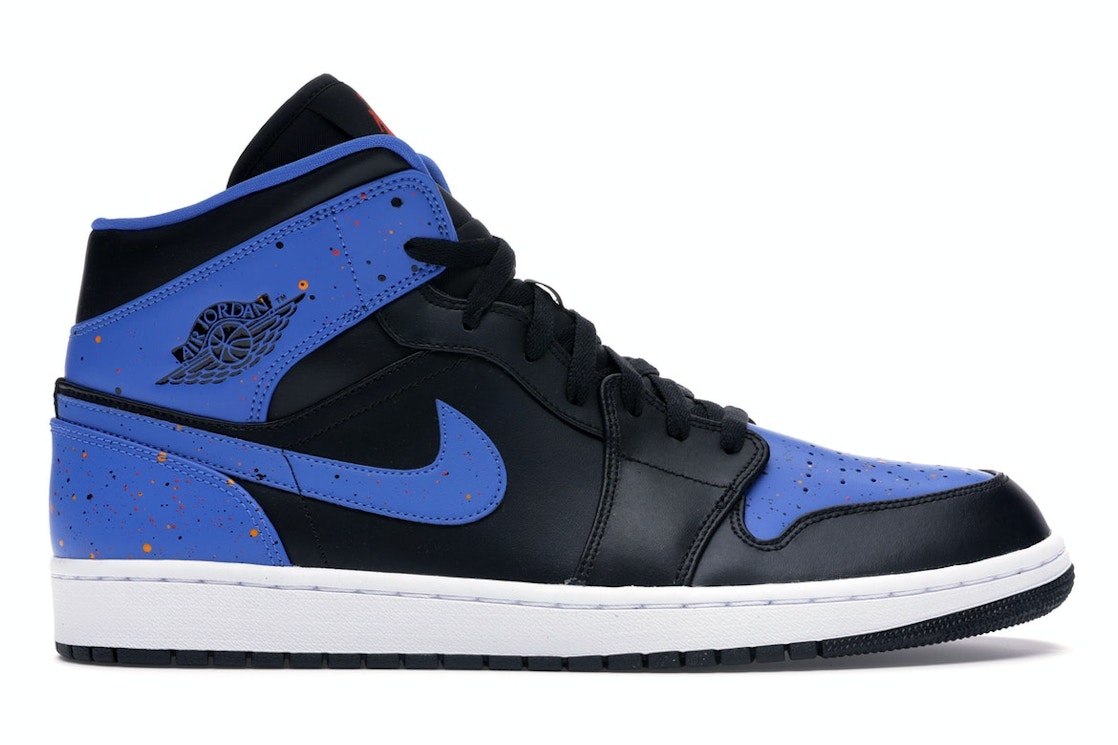 Jordan 1 Mid Royal Paint Splatter 048 Jordan 1 Mid Royal Paint Splatter 048