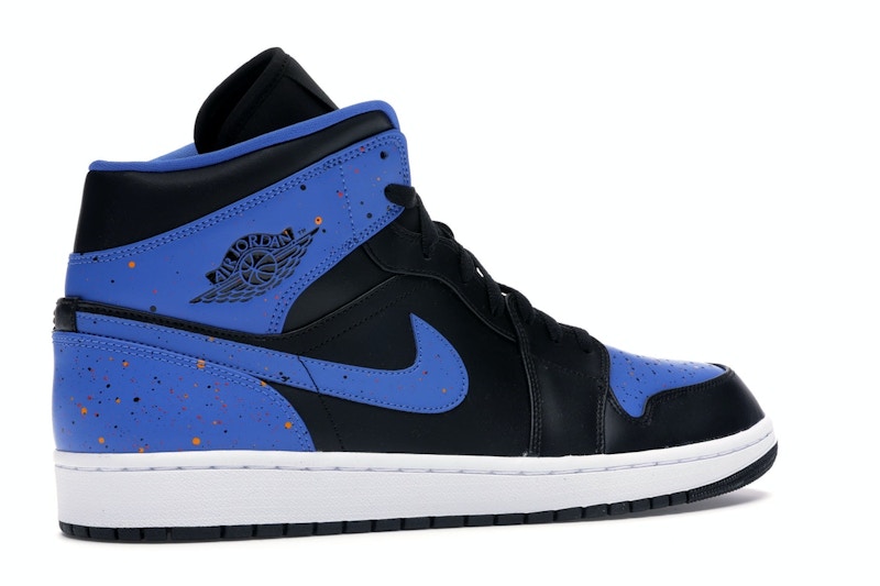 Jordan 1 Mid Royal Paint Splatter 048