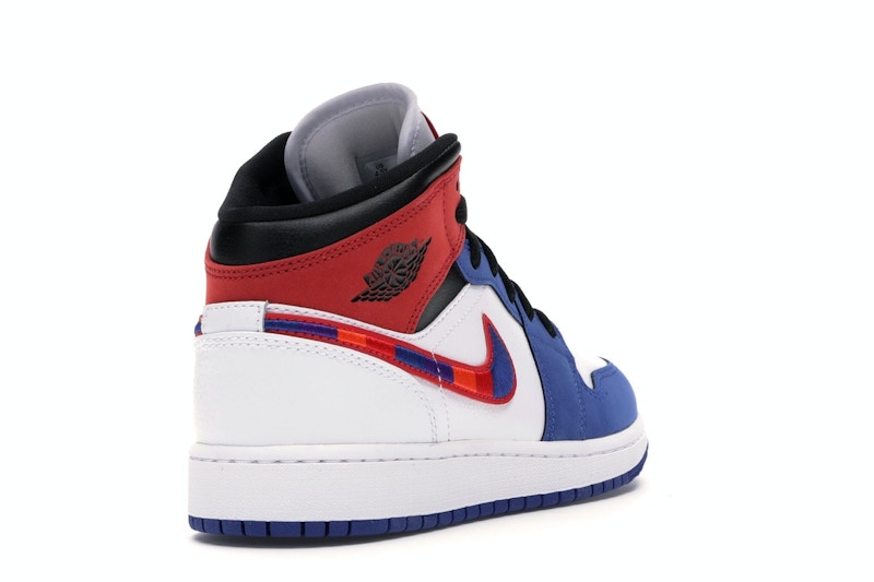 Jordan 1 Mid Rush Blue University Red (GS) - BQ6931-146 Jordan 1 Mid Rush Blue University Red (GS) - BQ6931-146