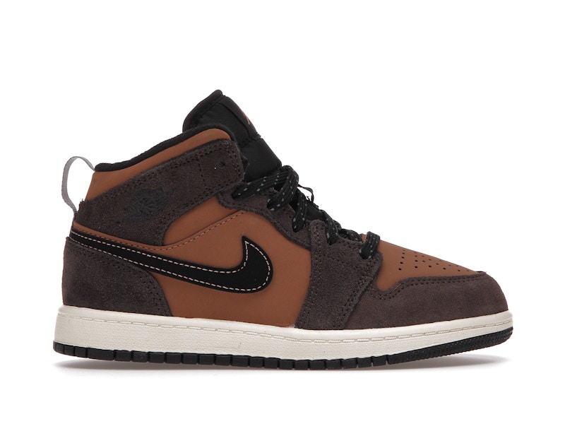 NIKE AIR JORDAN 1 MID DARK CHOCOLATE