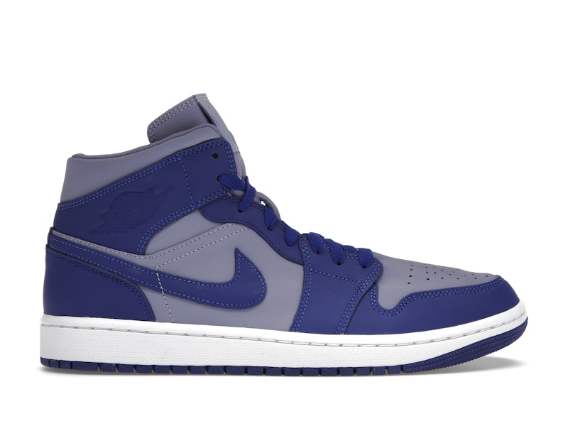 Jordan nike men's air sales 1 mid obsidian sanded purple