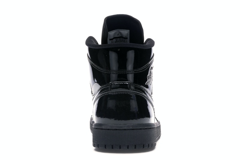 Jordan 1 mid se triple black patent Clearance