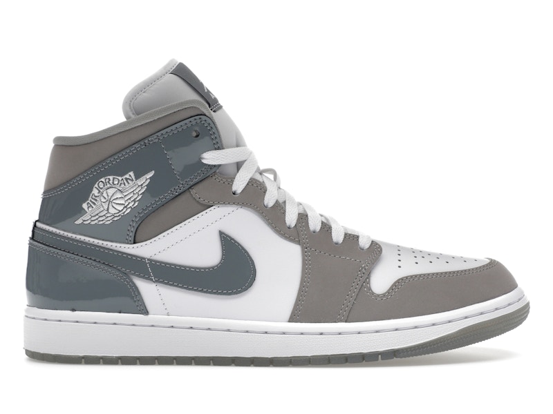 素晴らしい品質 Jordan 1 Mid SE White Medium Grey Cool Grey Men's - HF3216 シューズ(男性用)