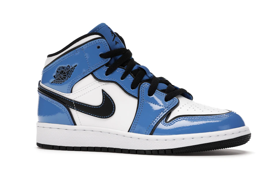Jordan 1 Mid Signal Blue Gs Bq6931 402 Jordan 1 Mid Signal Blue Gs Bq6931 402