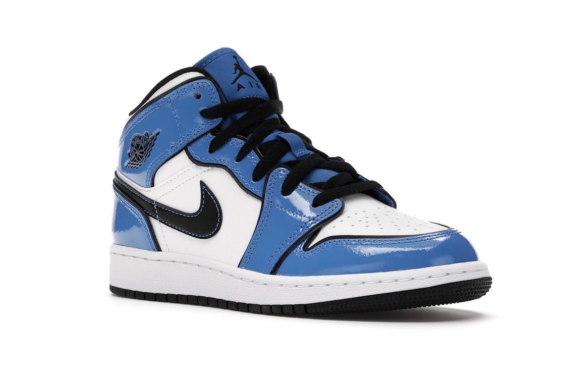 Jordan 1 Mid Signal Blue Gs Bq6931 402 Jordan 1 Mid Signal Blue Gs Bq6931 402