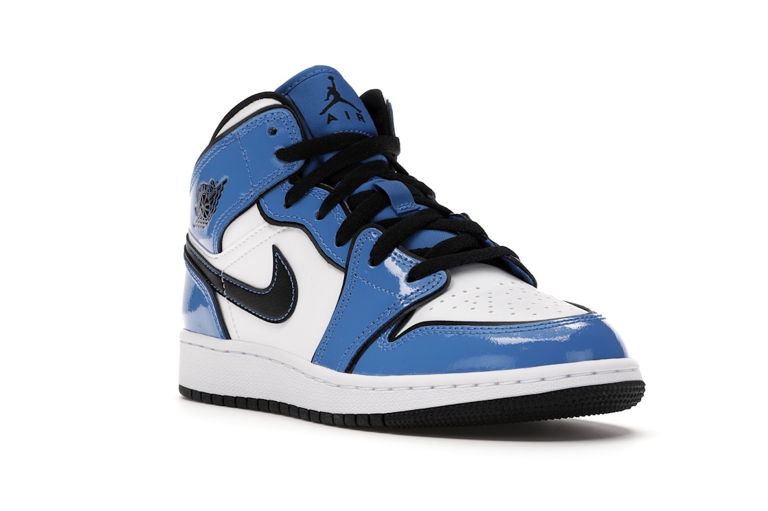Jordan 1 Mid Signal Blue Gs Bq6931 402 Jordan 1 Mid Signal Blue Gs Bq6931 402