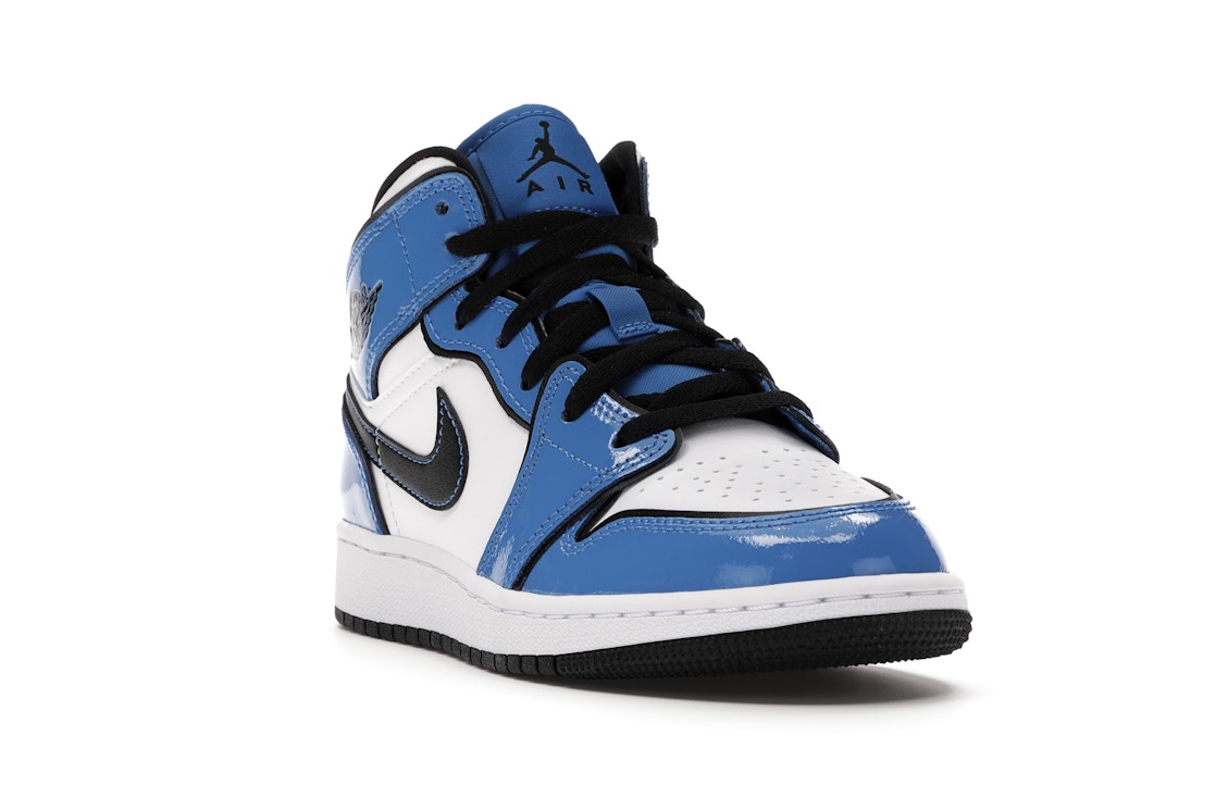 Jordan 1 Mid Signal Blue Gs Bq6931 402 Jordan 1 Mid Signal Blue Gs Bq6931 402