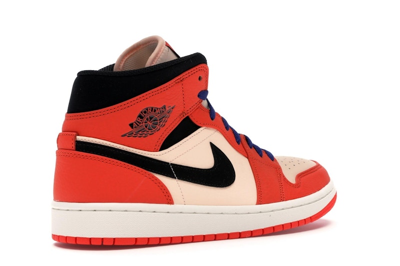 jordan 1 orange white and black