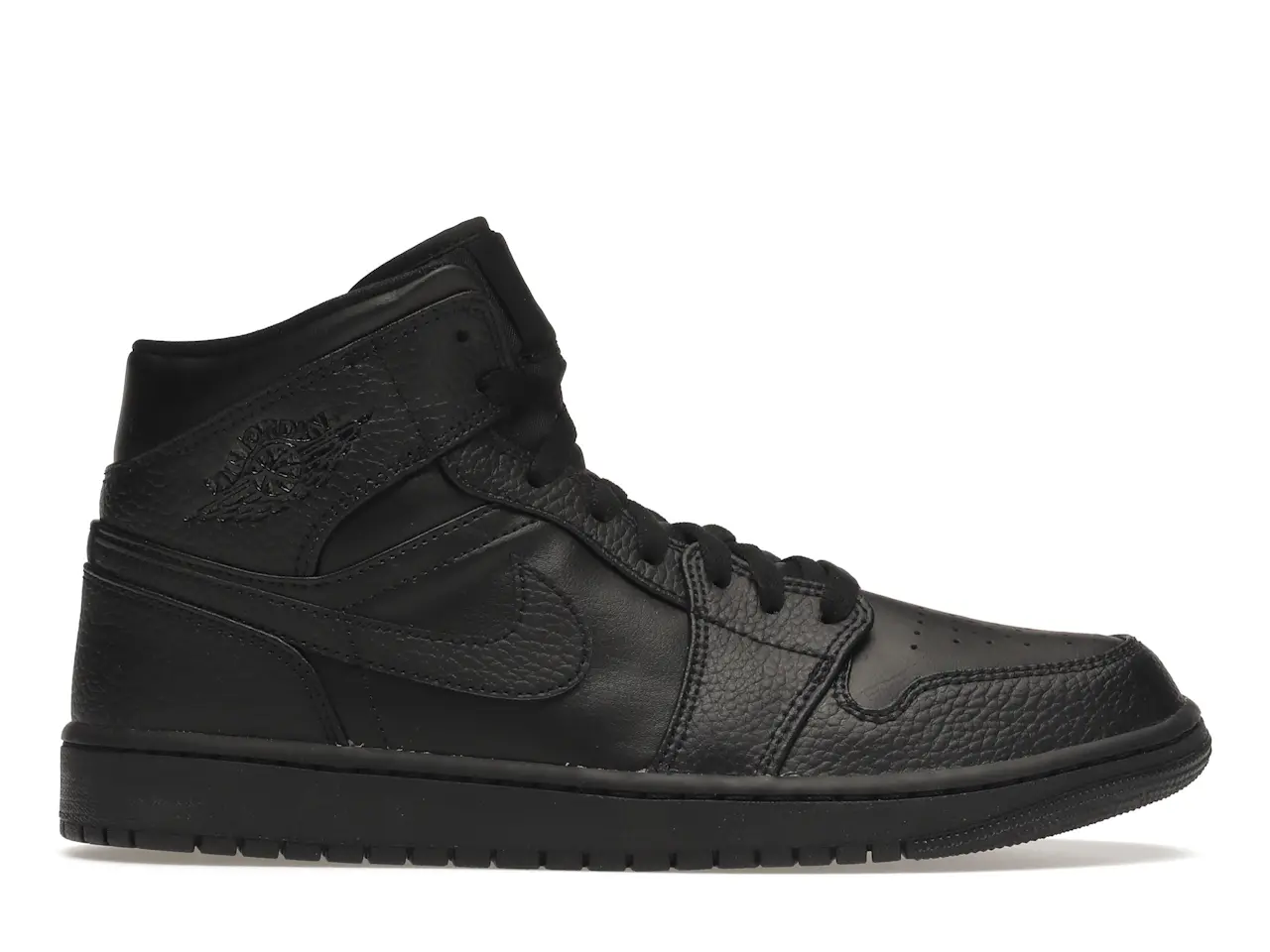 Jordan 1 Mid Triple Black Men's - 554724-091 - US