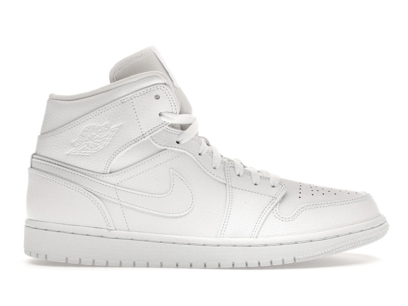 Jordan 1 Mid Triple White 2019 Men s 554724 129 US