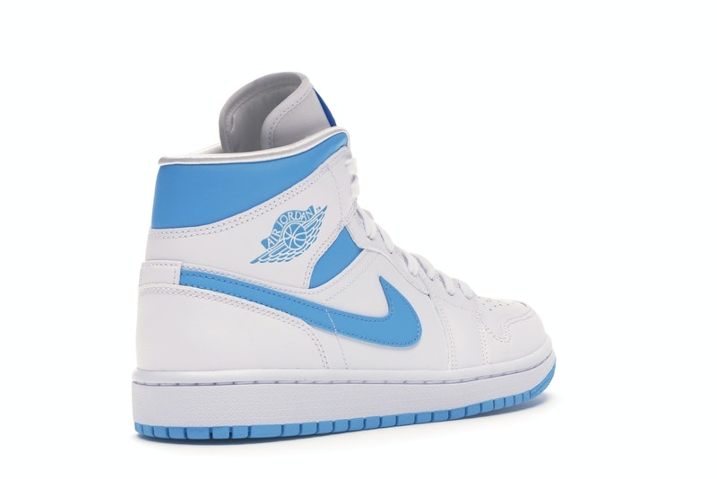 air jordan 1 mid unc w