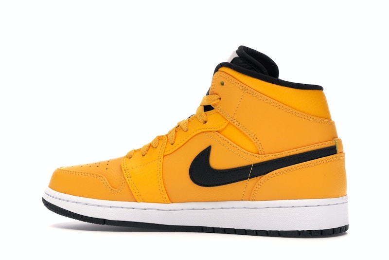 air jordan 1 mid university gold black