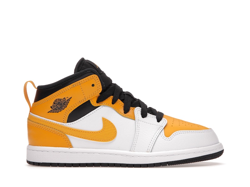 Black and yellow 2024 jordan 1 preschool