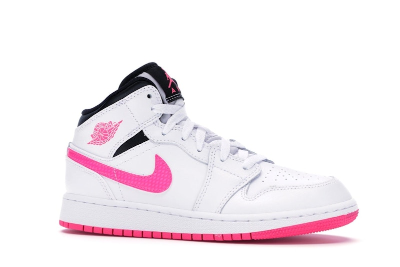 Air jordan pink black white Clearance