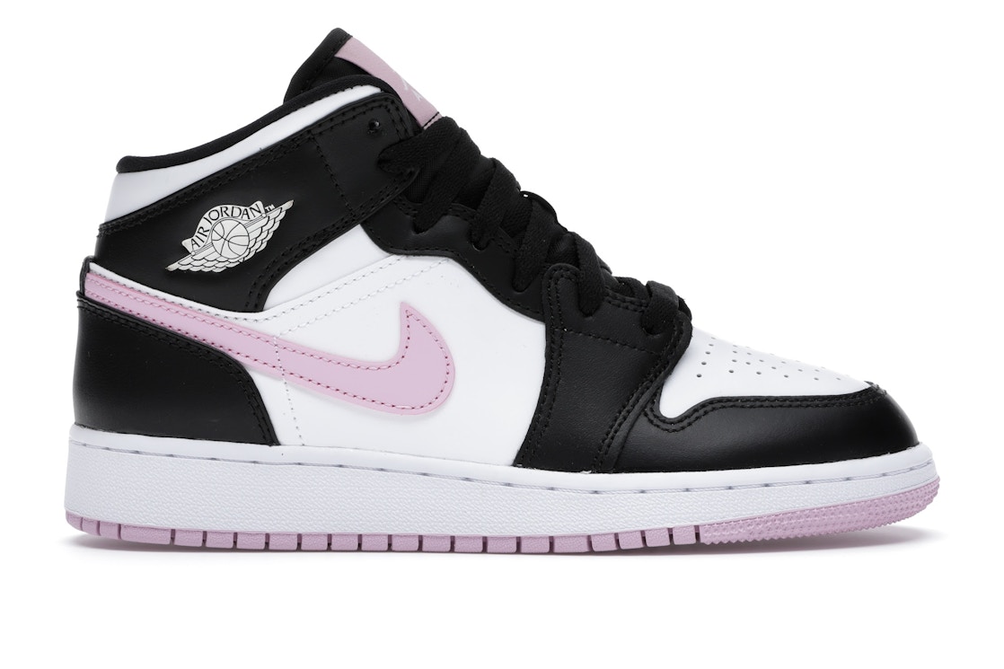 Jordan 1 Mid White Black Light Arctic Pink Gs 103 Jordan 1 Mid White Black Light Arctic Pink Gs 103