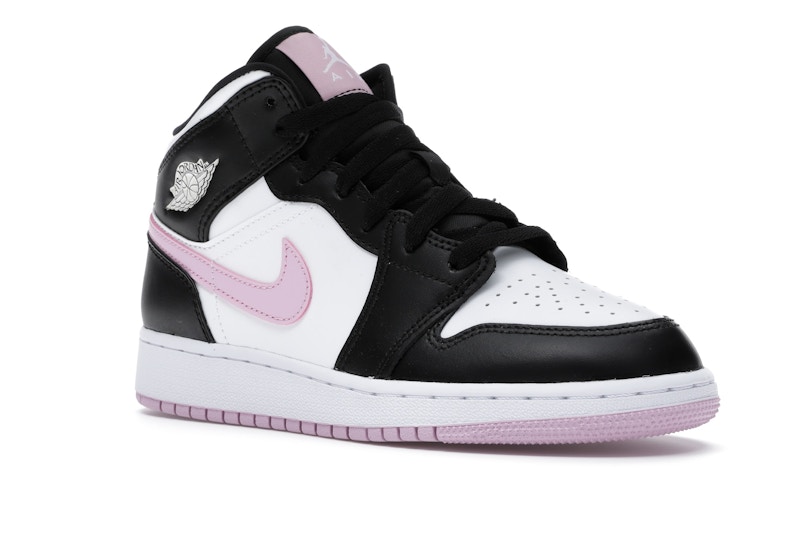 Jordan 1 Mid White Black Light Arctic