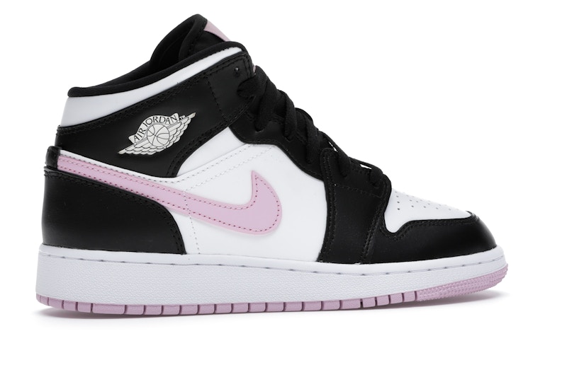 Jordan 1 Mid White Black Light Arctic