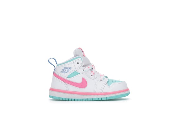 Jordan 1 Mid White Pink Green Soar (TD) 0