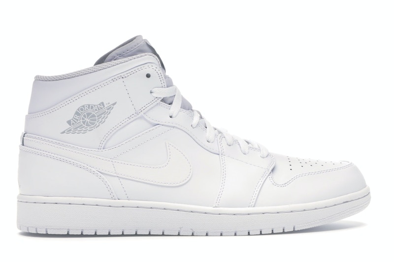 air jordan 1 mid white platinum