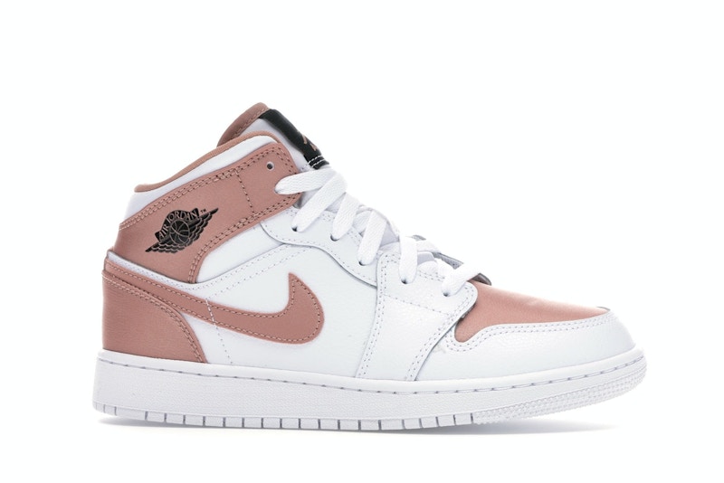 Jordan 1 Mid White Rose Gold (GS
