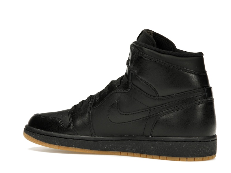 jordan 1 black gum on feet