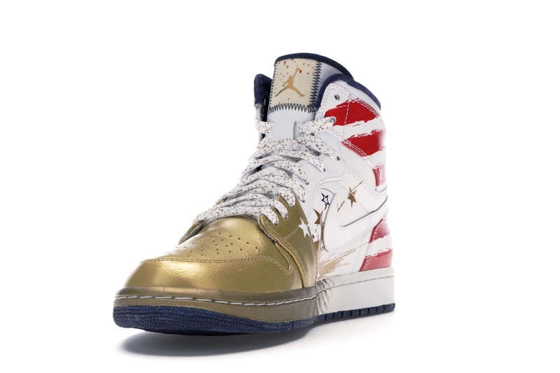 Jordan 1 dave white gold Outlet