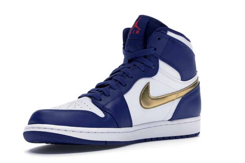 air jordan 1 navy gold