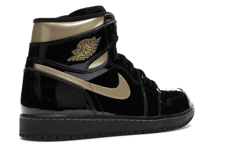 Jordan 1 Retro High Black Metallic Gold 