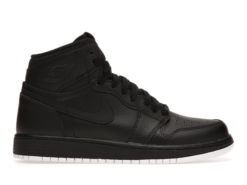 Jordan 1 Retro High Black Perforated GS 575441 002 US