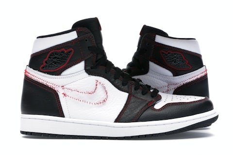 Jordan Retro High Defiant White Black Gym Red Men's CD6579-071