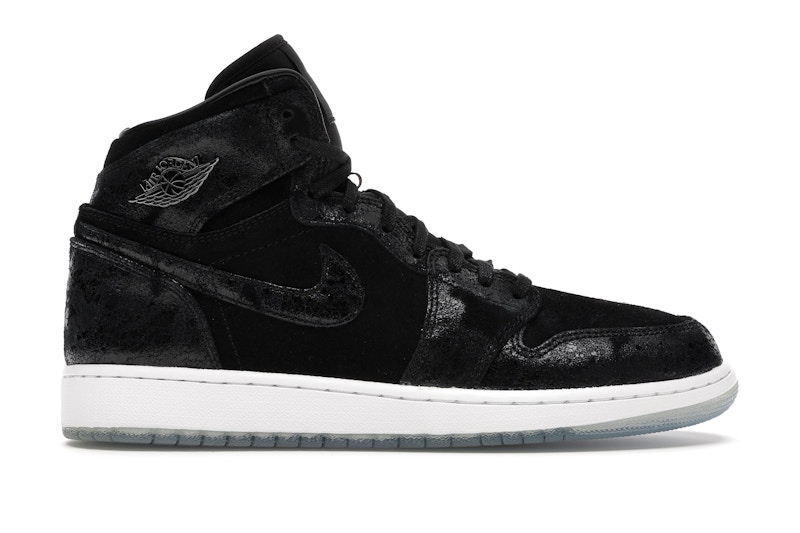 Air jordan 1 suede black cheap