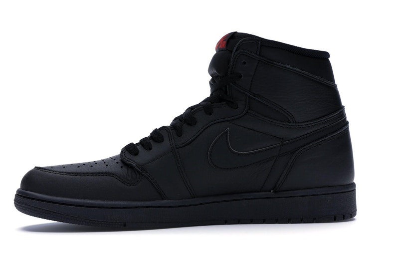 Jordans black high top clearance