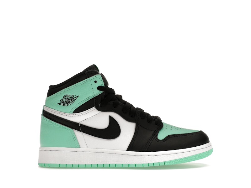 Jordan shoes black and green discount