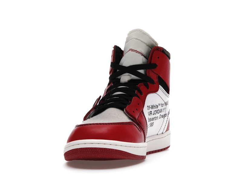 off white air jordan 1 red