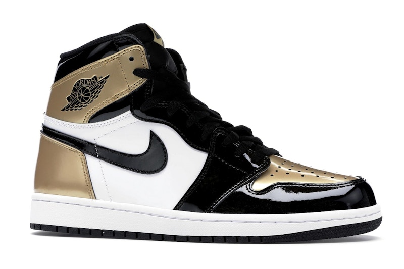 Jordan 1 retro high patent gold toe Clearance