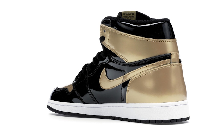 Jordan 1 Retro High Nrg Patent Gold Toe 007
