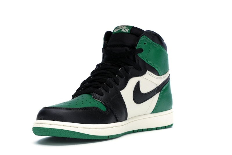 Green white and black air jordan 1 Clearance