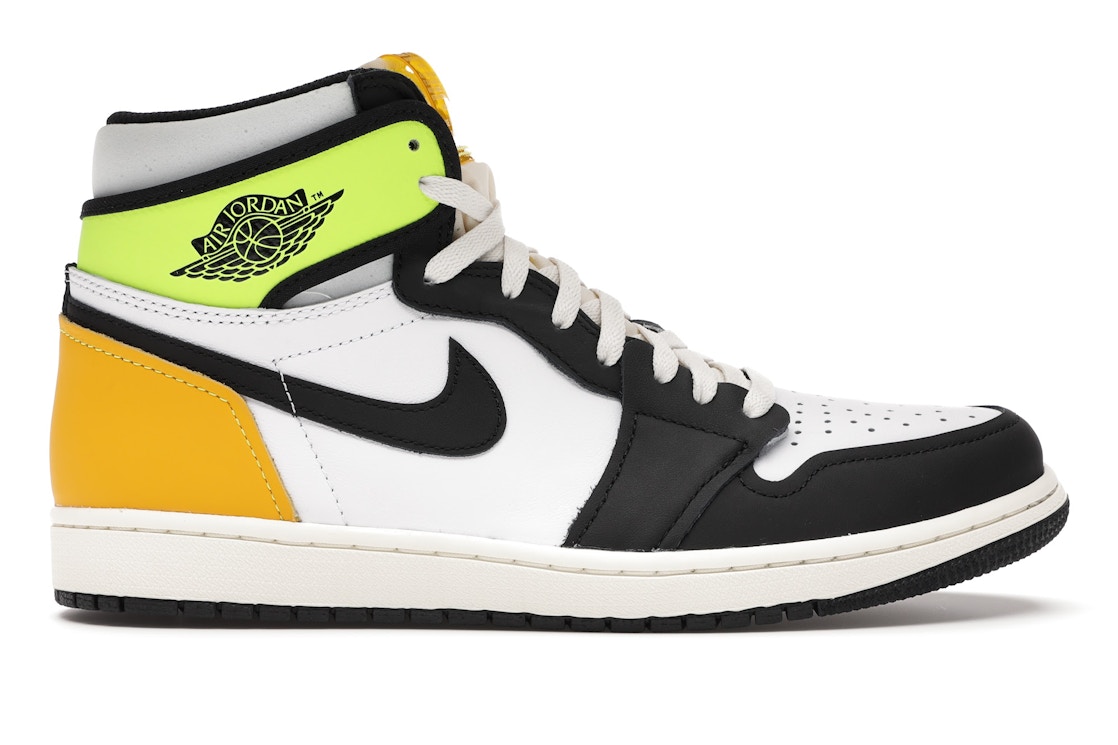 Jordan 1 Retro High White Black Volt University Gold 5550 118 Jordan 1 Retro High White Black Volt University Gold 5550 118