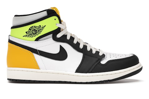 Jordan Retro High White Black Volt University Gold Men's