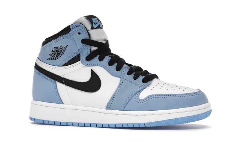 Blue and black jordan 1 grade school
