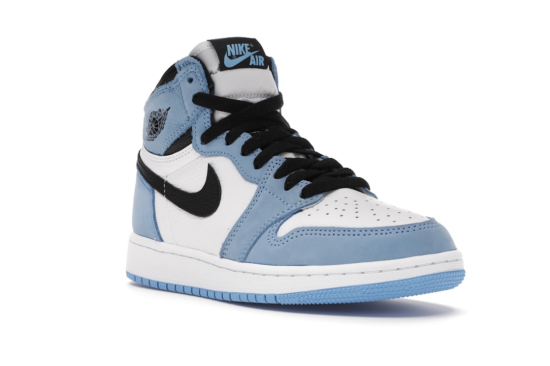 Jordan 1 Retro High White University Blue Black Gs 134 Jordan 1 Retro High White University Blue Black Gs 134
